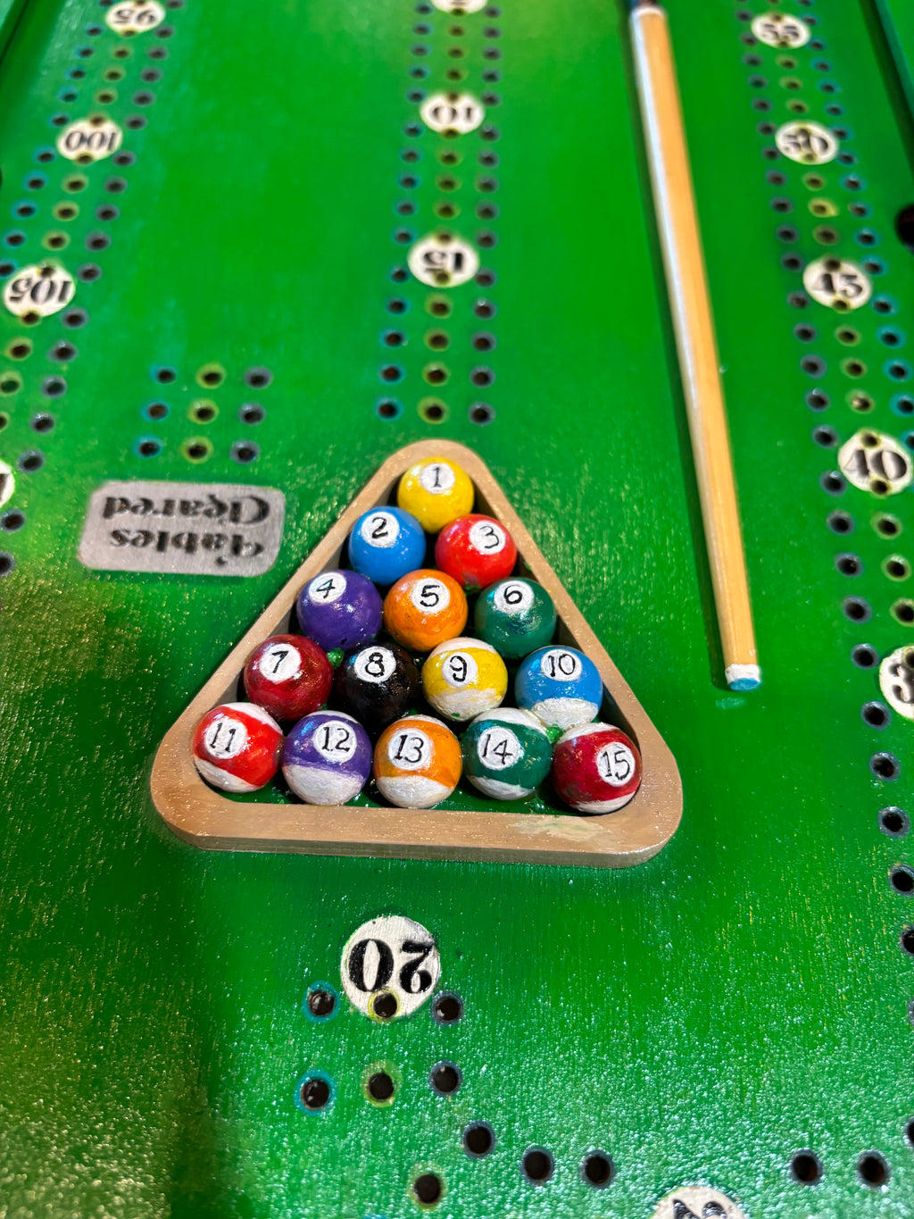 Pool Table Crib Board - Customizable
