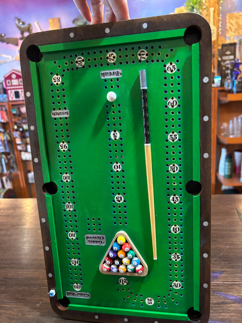 Pool Table Crib Board - Customizable