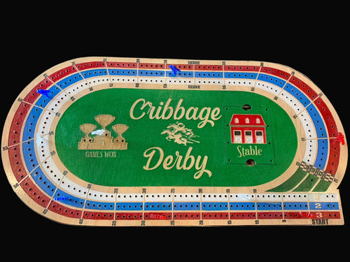 Cribbage Derby board game.